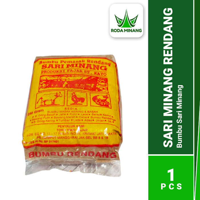 Sari Minang Rendang Bumbu Kering Bubuk Halus Pemasak Khas Padang Asli