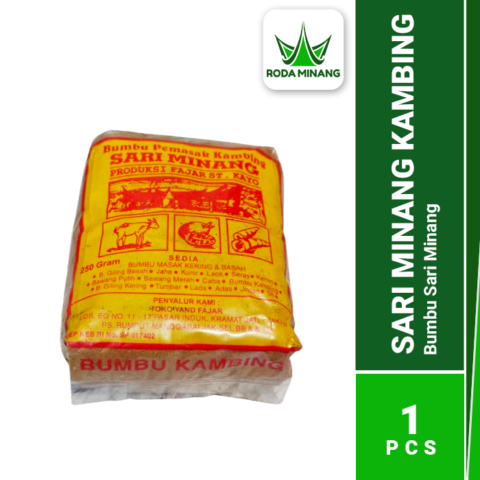 Sari Minang Kambing Bumbu Kering Bubuk Halus Pemasak Gulai Khas Padang Asli