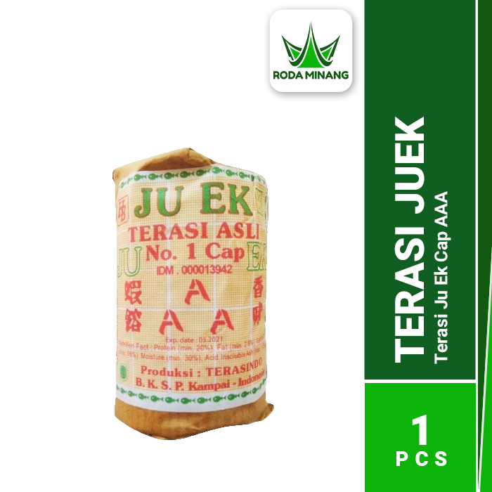 Terasi Juek Cap AAA No 1 Asli Medan SHRIMP PASTE Trasi Belacan Udang Rebon Ju Ek