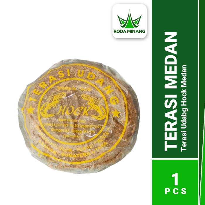 Terasi Medan Hock Udang Asli 160 Gram SHRIMP PASTE Trasi Hoek Rebon Sumatera Utara Belacan