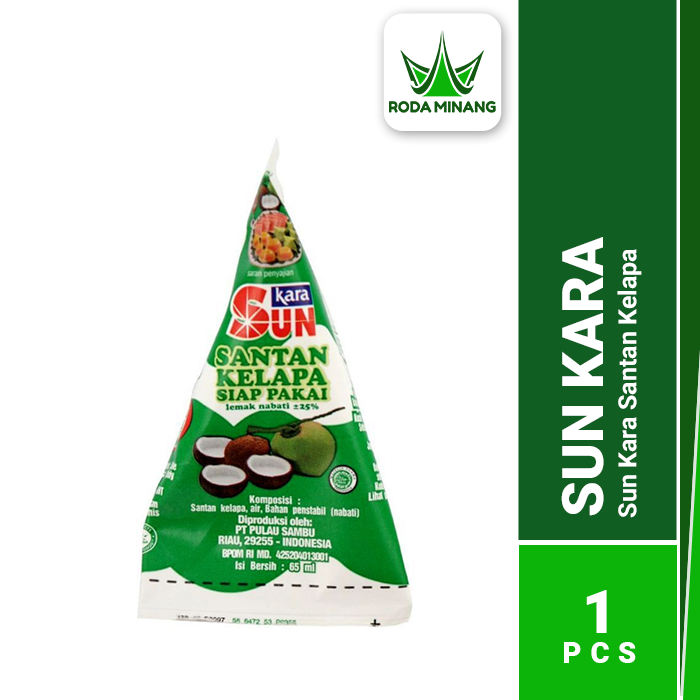 Sun Kara TCA 65ml Santan Cair Kelapa Krim UHT Segitiga Kerucut Instant Coconut Cream