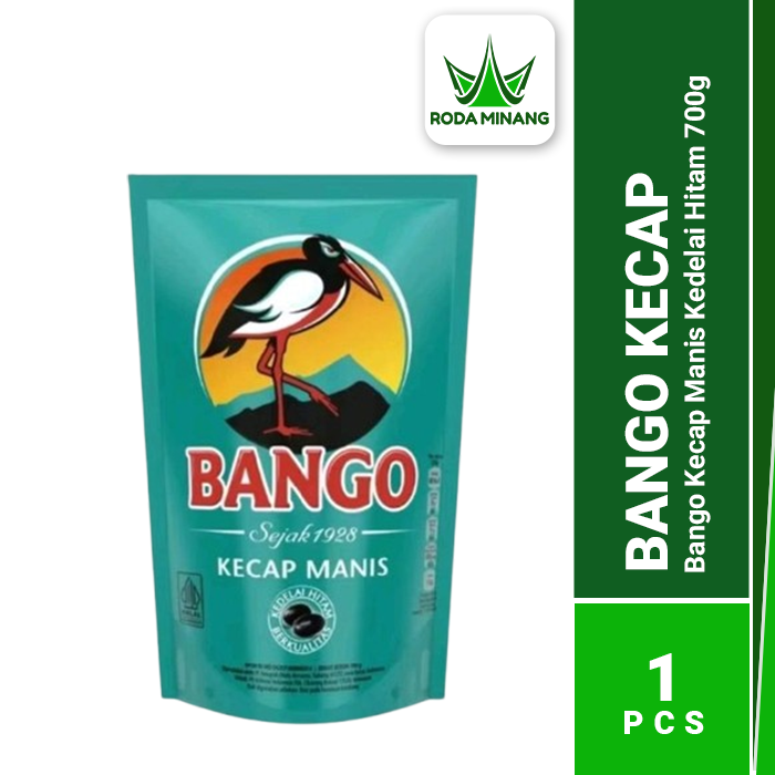 Bango Kecap Manis Kedelai Hitam Asli Kemasan Sweet Soy Sauce Refill Pouch - 700 Gram