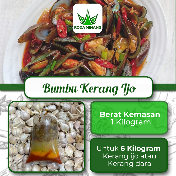 Bumbu Kerang Ijo Hijau Bumbu Giling Basah Campur Halus Jadi Masak instant